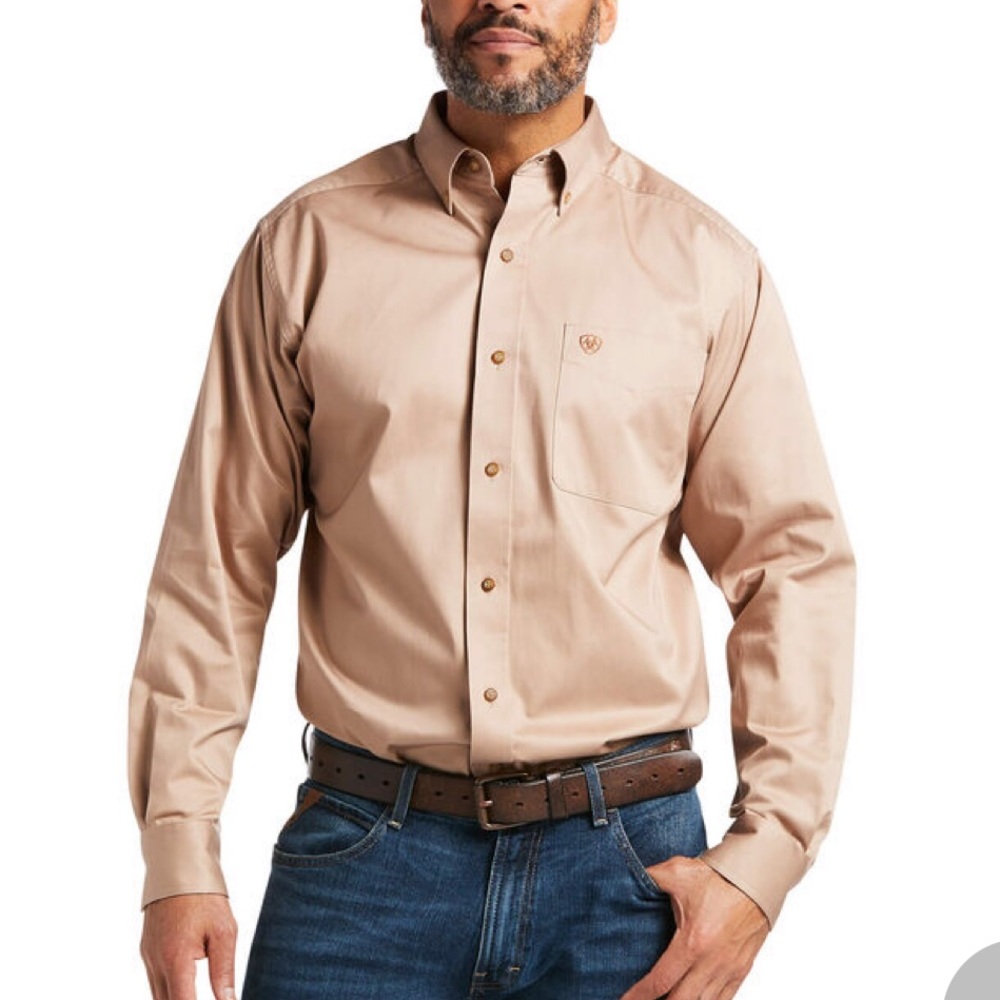 Tan Ariat Dress Shirt